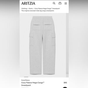 Aritzia Cozy Mega Cargo Sweatpants